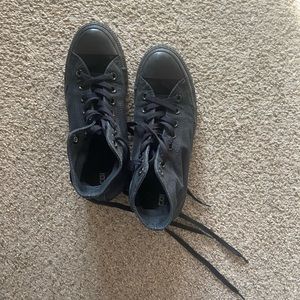 Gently Worn All-Black Converse High Tops